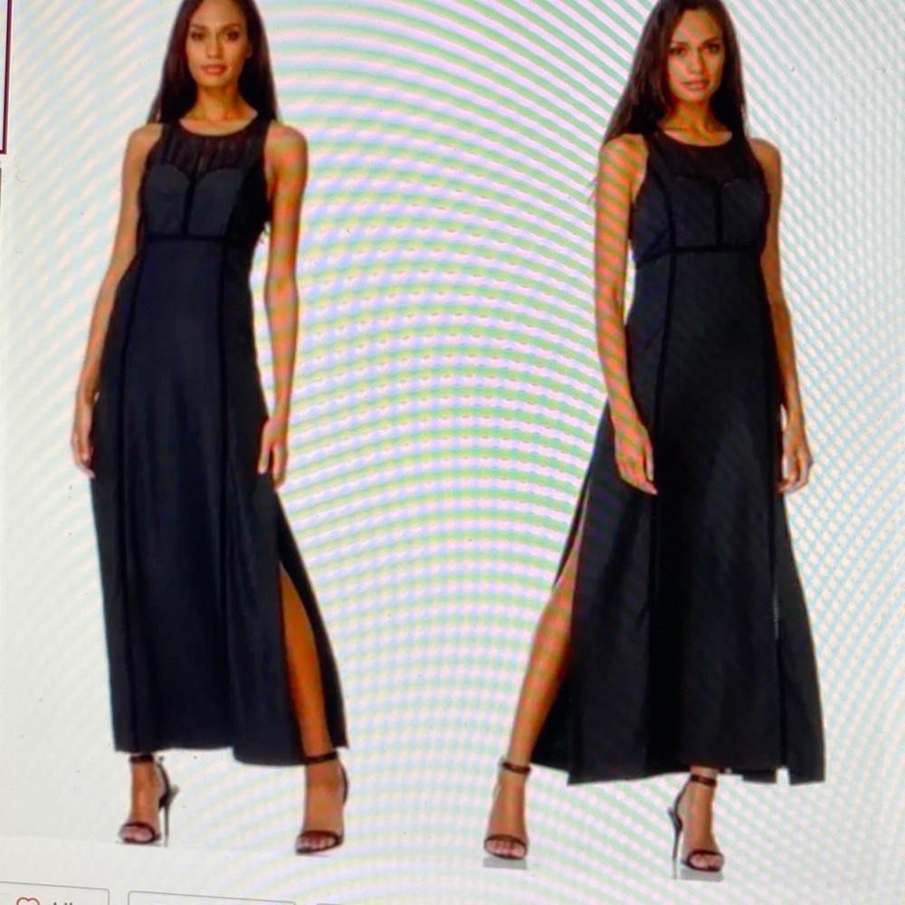 IRO  Georgy Designer Black Maxi Dress size FR34 US2